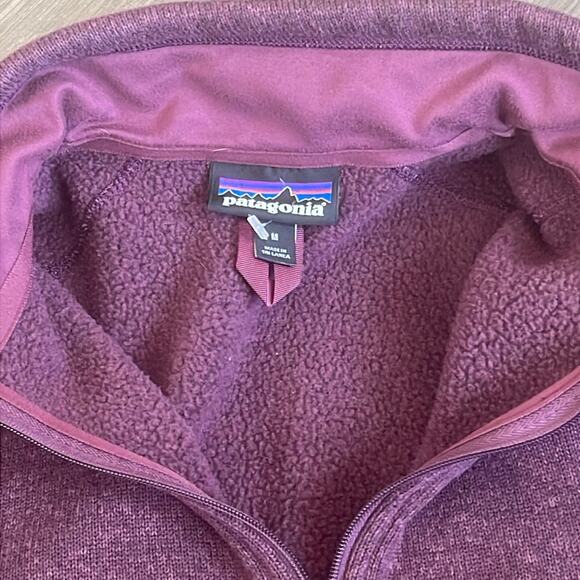 Patagonia Purple Quarter-Zip Fleece woman's Pullover sweater jacket - Picture 3 of 10